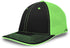 Pacific Headwear Trucker Flexfit® Cap, Size S/M (404M), Color 'BlackNeonGreenBlack'